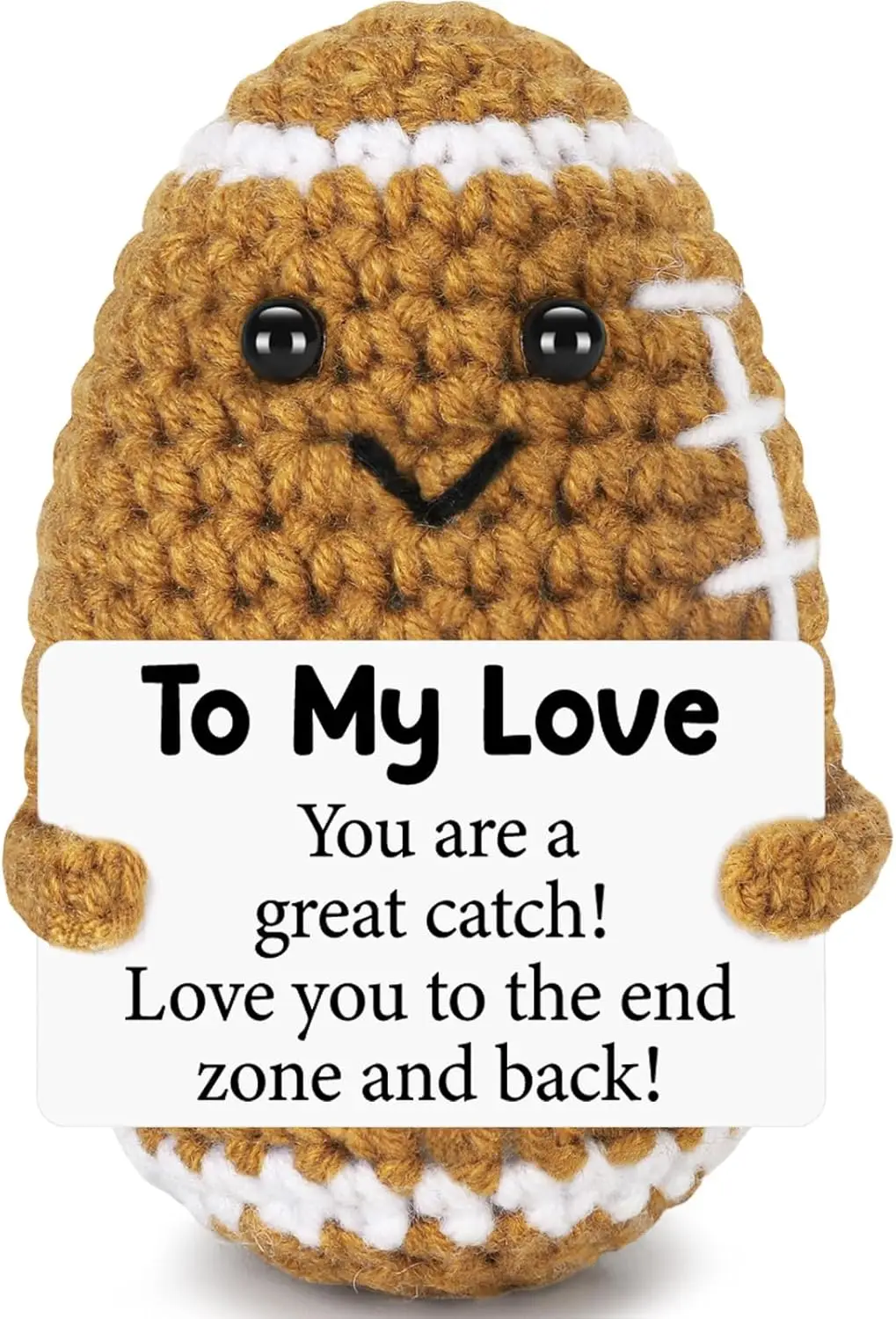 

Вязаная крючком футбольная кукла ручной работы — мини-романтический подарок для него/е, пары, юбилея, свадьбы, выпускного, дня рождения