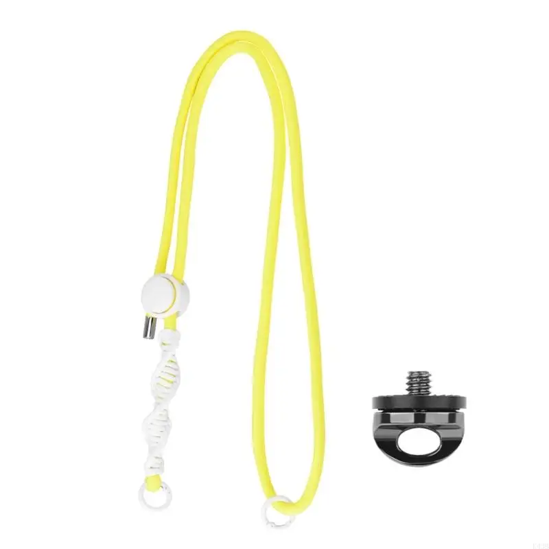 K43B Secure and Comfortable Neck Strap for Pocket 3 Camera Crossbody Strap with Precise Weaving and Safety Lock Lanyard