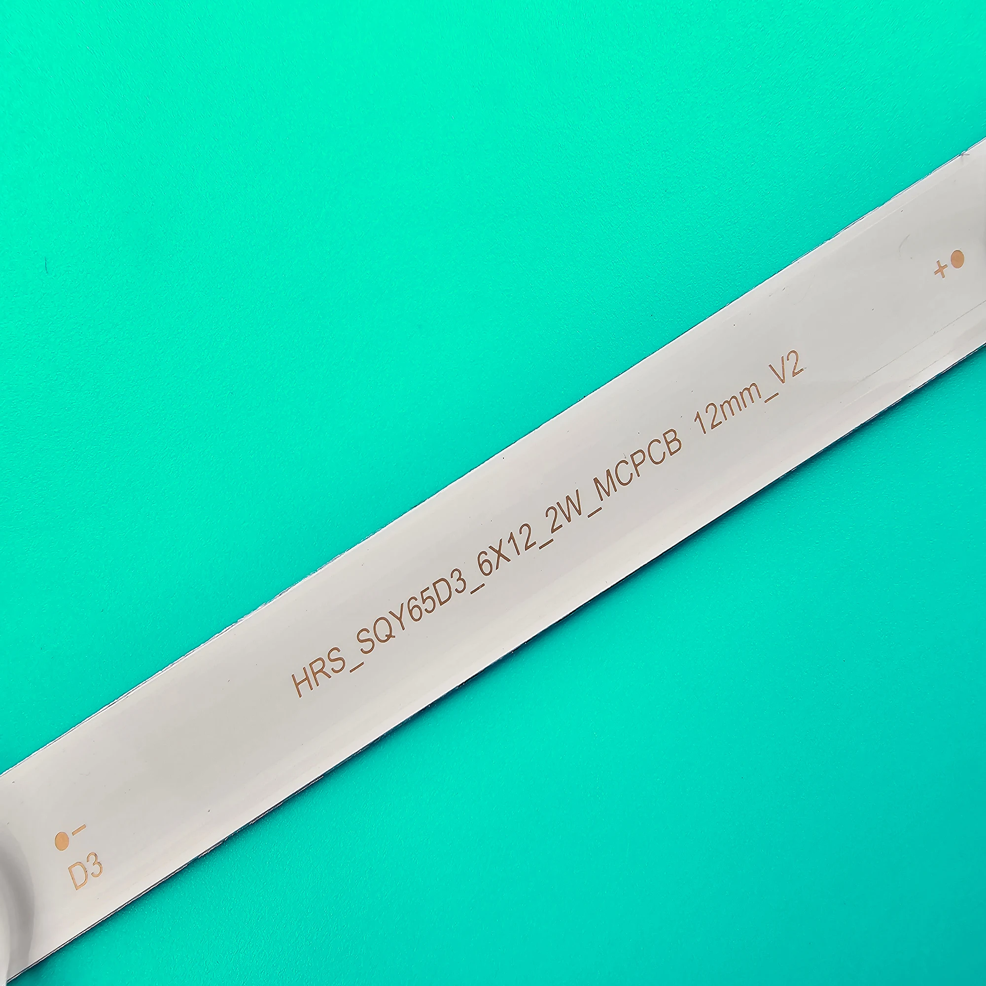 LED backlight for 65D3 6X12 TV HRS_SQY65D3_6X12_2W_MCPCB 12mm_V2 HV650QUB-F9A JL.D65061330-031DS-M_V02 RNSMU6540 RTU6549-C