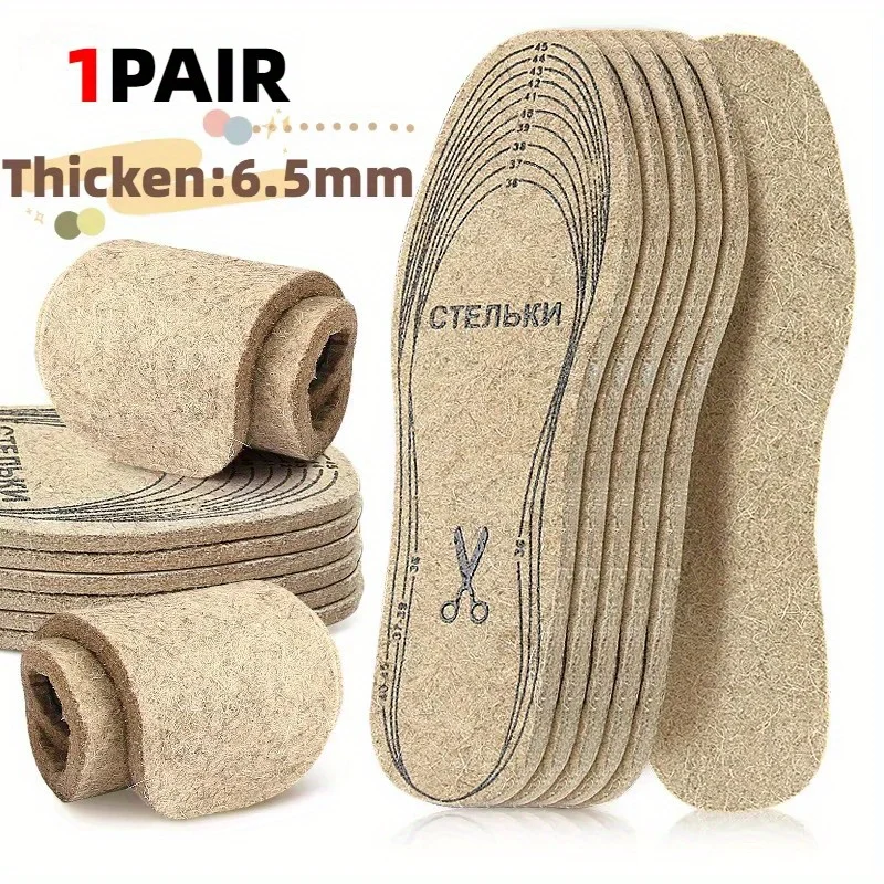 Wollfilz Einlegesohlen Für Schuhe Männer Frauen Warme Schock-absorbieren Einlegesohlen Schuhe Pad Inlegzolen Heren Plantillas Adhesivas Para Zapatos – Detail 6
