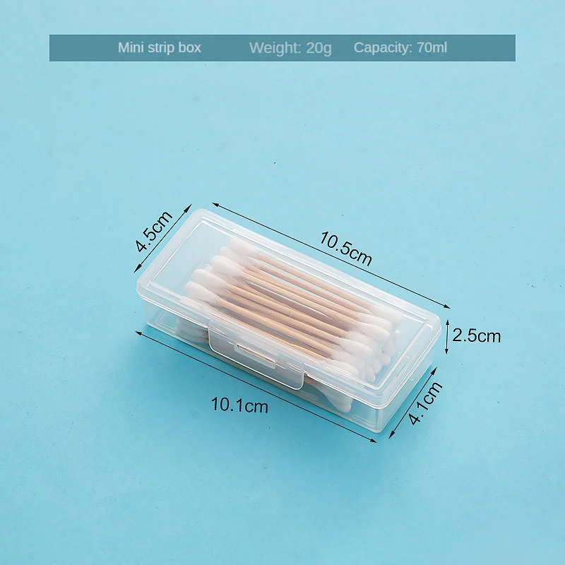 1PC Portable Travel Medicine Box Cotton Swab Holder Case Detal Floss Jewelry Organizer Container Dust-proof Jewelry Accessories