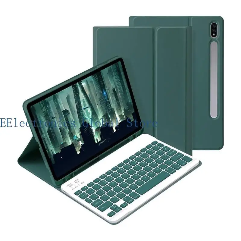

462B Чехол для клавиатуры Съемный чехол с Bluetooth-совместимой клавиатурой для Tab S9FE