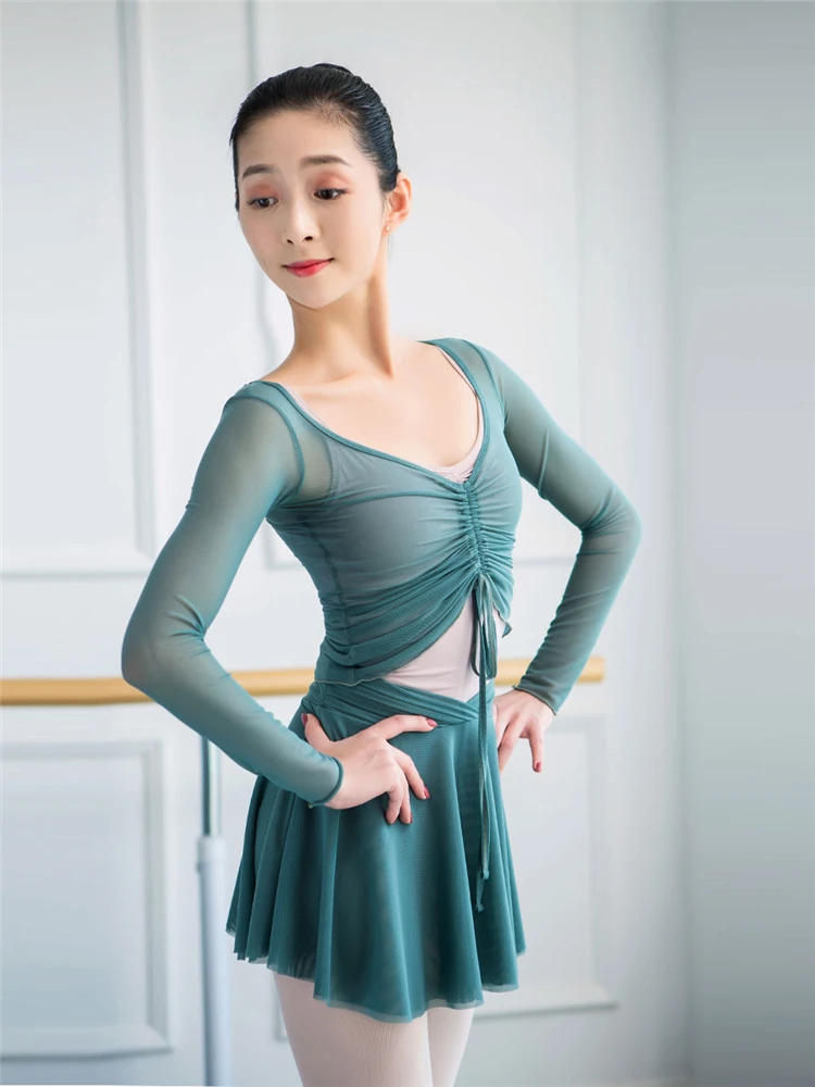 Girl Solid Color Gymnastics Tops Ballerina Leotard Dancewear Crop Top for women Ballet Jazz Stage Performance Workout Dance Wear