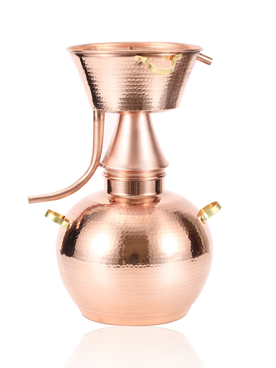 6.5 liter distiller household small hydrosol essential oil distiller copper ancient distillation and brewing equipment