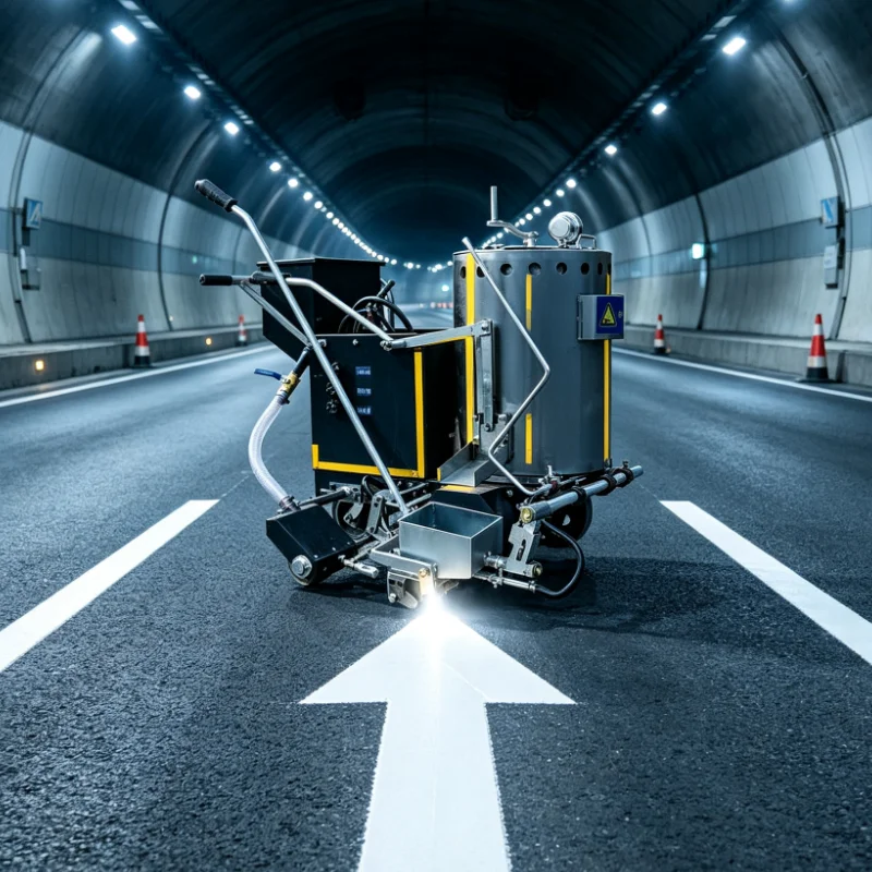 Fast‑Drying & Wear‑Resistant Cold Plastic Road Marker｜Heavy‑Duty Hand‑Push for Long‑Lasting Parking Lot Lines