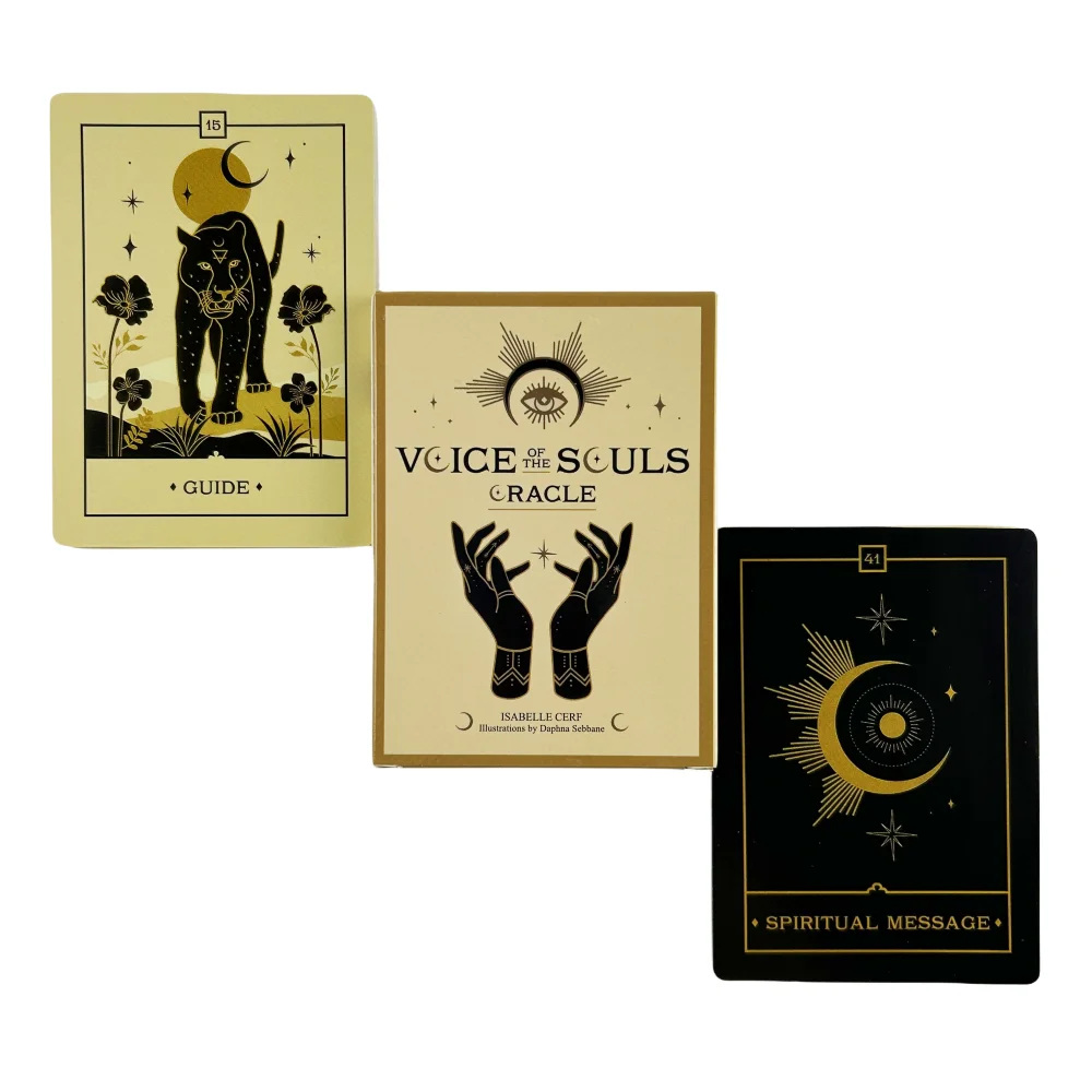 بطاقات Voice Souls Oracle A 42 Deck Tarot English Visions Divination Edition Borad Playing Games