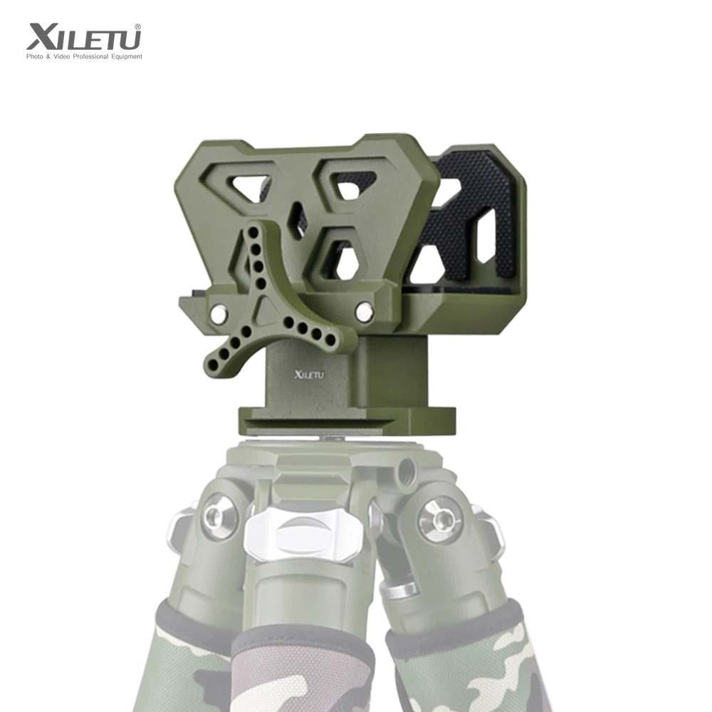 XILETU Aluminum Shooting Saddle Tripod Rest Vise Mount Tactical Clamp Outdoor Hunting Adapter With 3/8