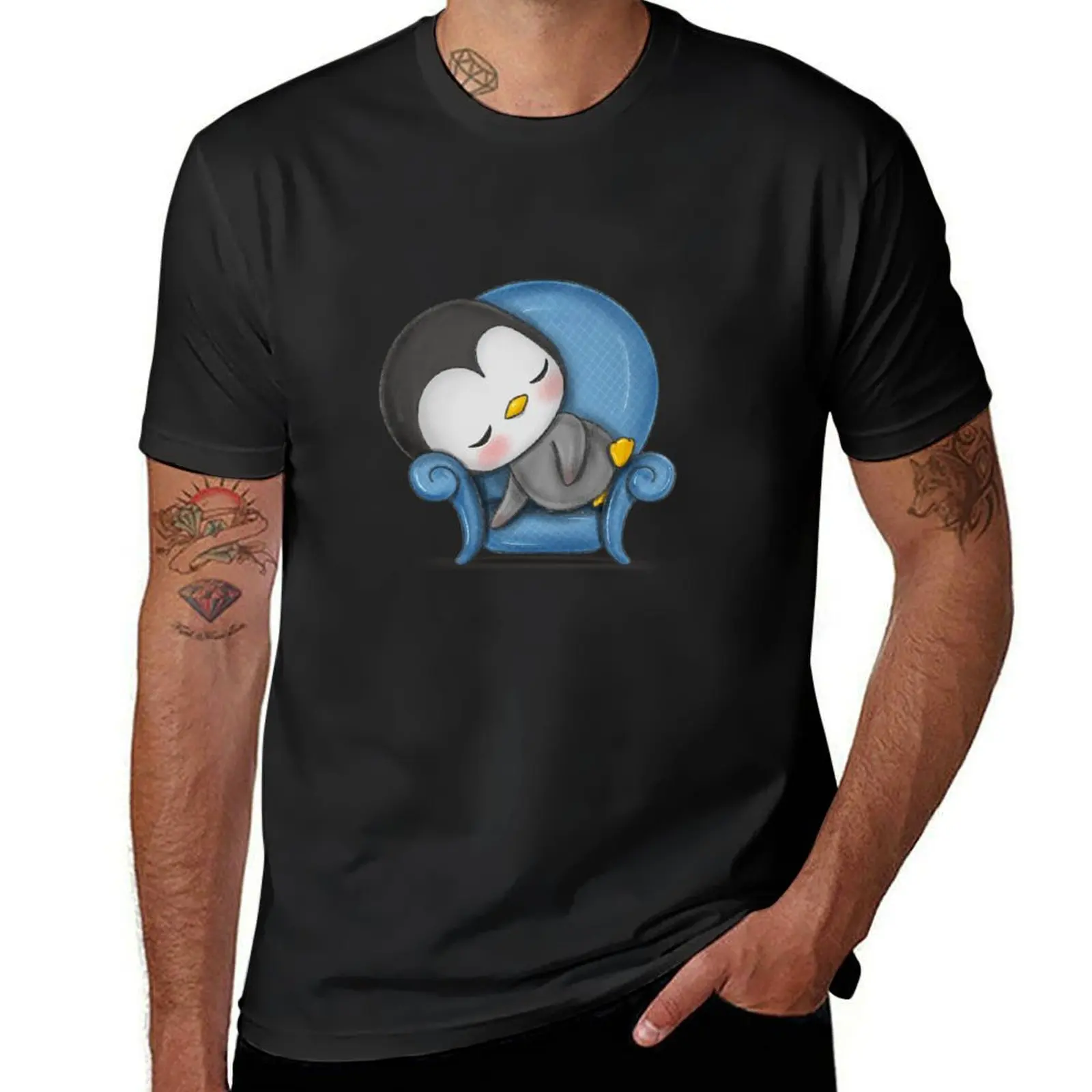 Sleeping Penguin Pauly the Penguin T-Shirt sweat graphics men clothes