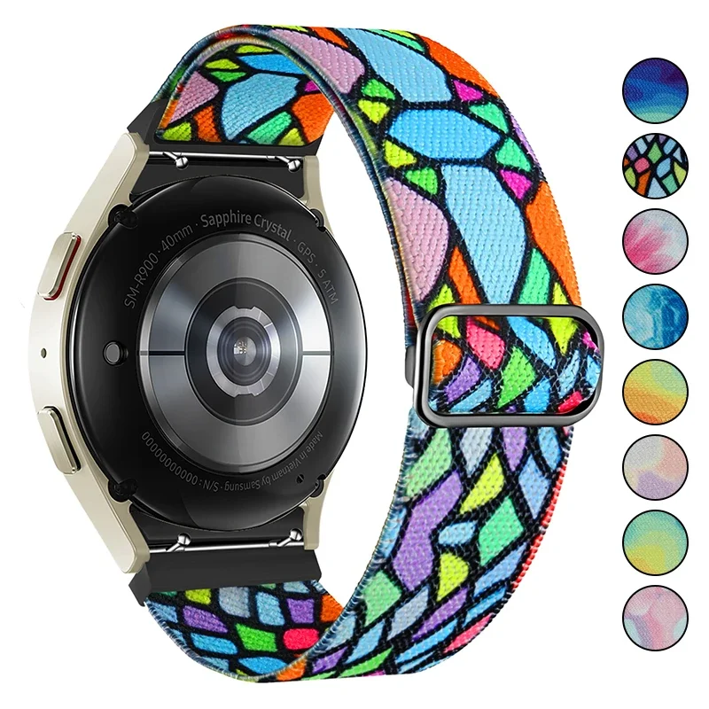 

Nylon Loop Strap for Samsung Galaxy Watch 6 5 4 44mm 40mm Classic 43/47mm Bracelet Watch5 Pro 4 Classic 42/46mm Sport 20mm Band