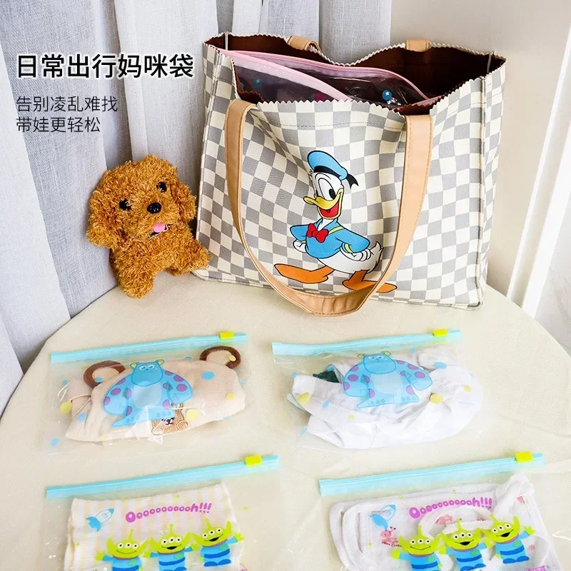 Disney Stitch Food-grade Ziplock PE Bag Food Distribution Bags Cartoon Kawaii Zipper Dust Storage Decoration Household Good Gift