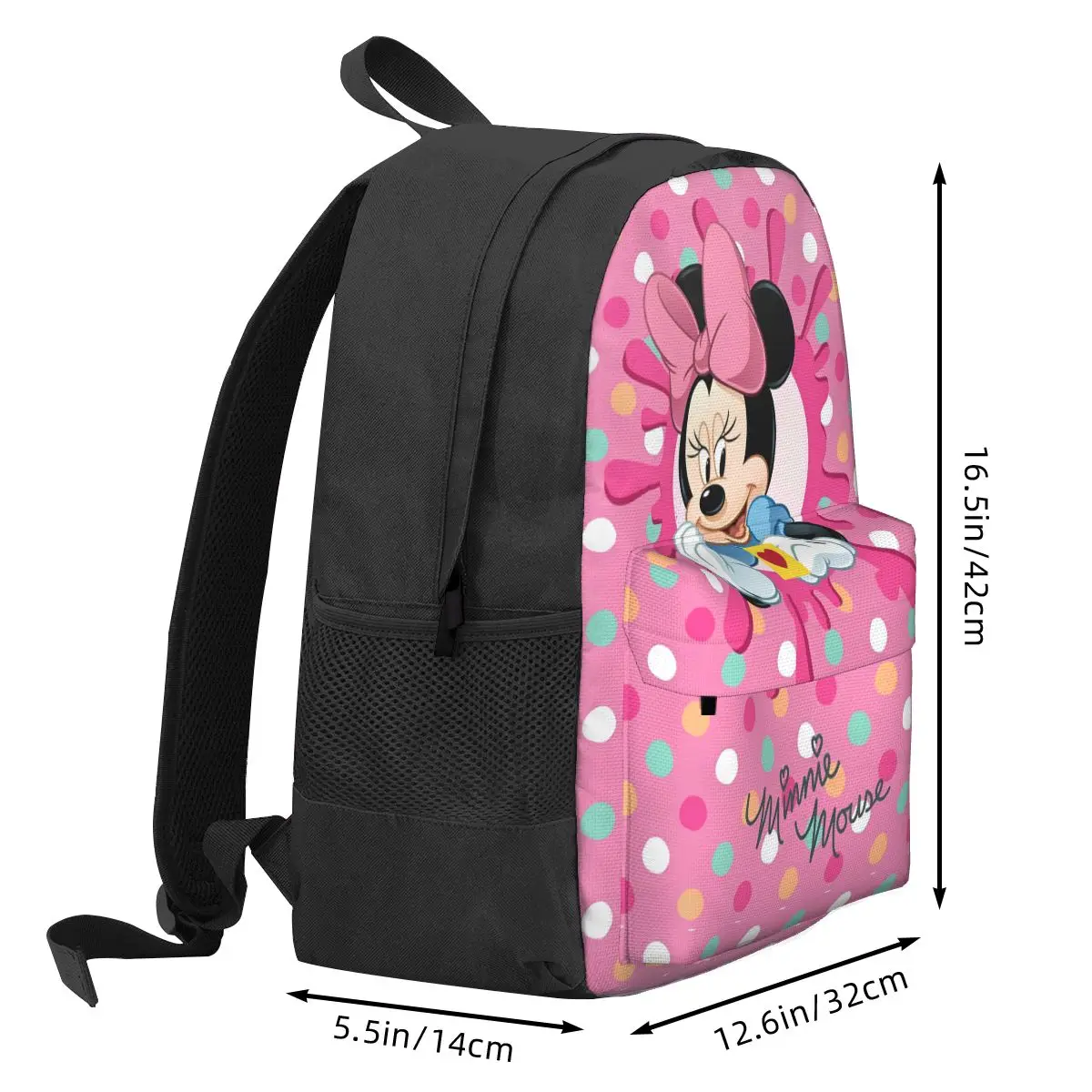 Sac à dos de dessin animé mignon Minnie Mouse pour femmes, sac d'école pour étudiants, sac à dos étanche pour ordinateur portable rose Mochila pour garçons et filles