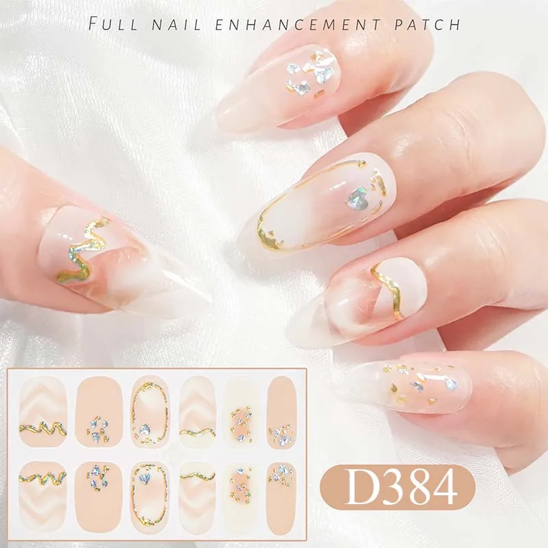 Nail Sticker Bronzing Sticker For Nails Foil Design Accessories Fashion Manicures Sticker Decoration D384