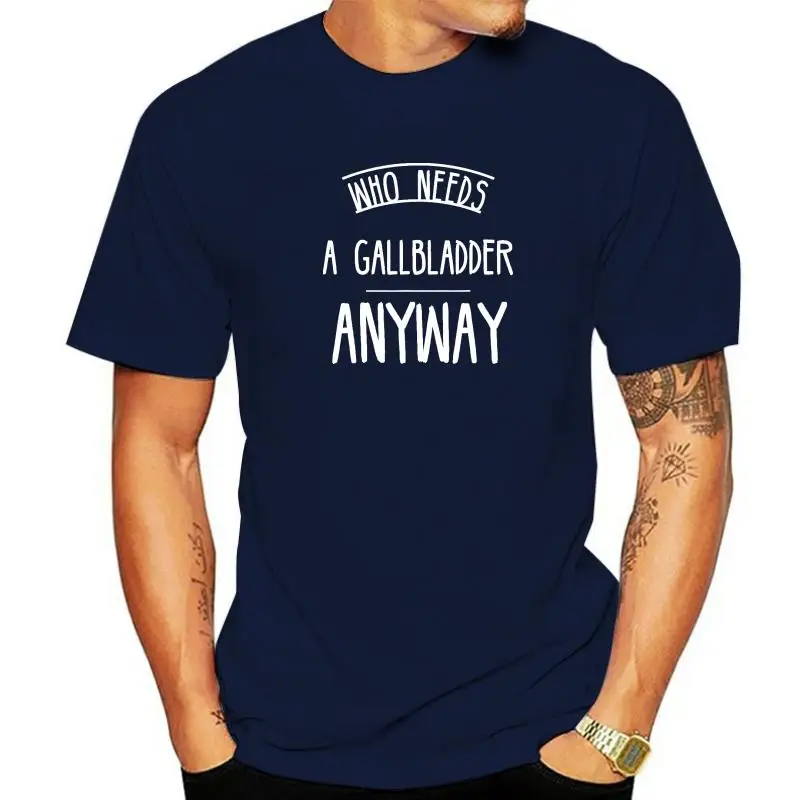 Funny Gallbladder Post Surgery Gag Get Well Soon T-Shirt Camisas Men Casual Top T-Shirts Faddish Tops Tees Cotton Men Birthday