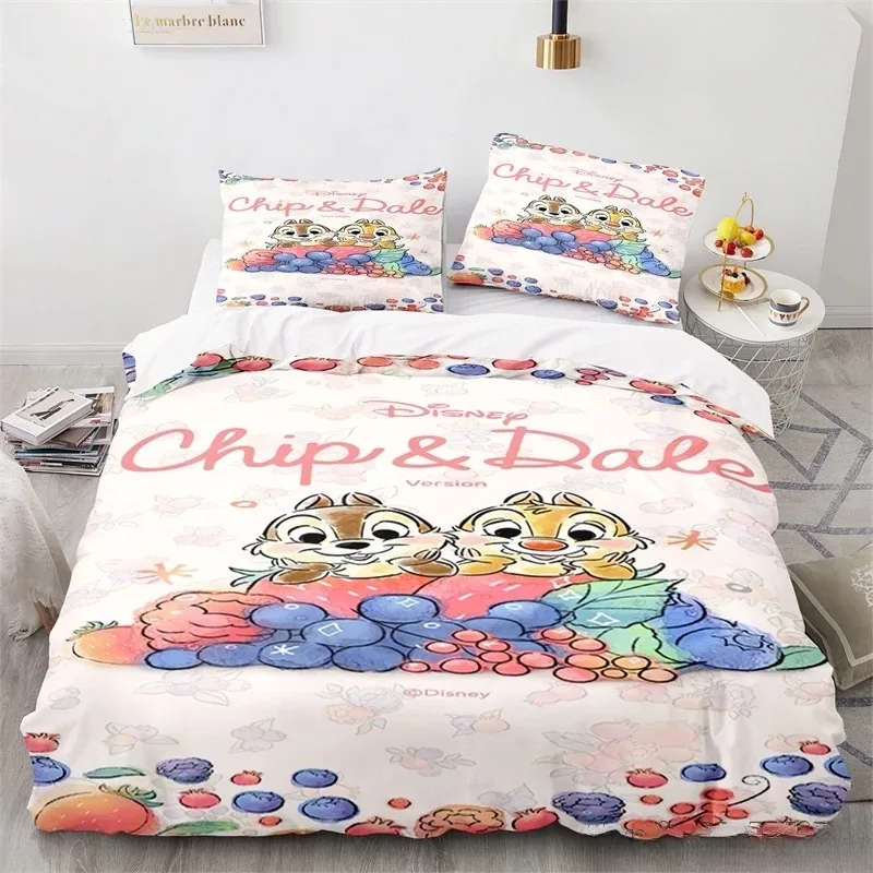

Chip n Dale Cartoon Love Child Duvet Cover Set HD Comforter Cover for Kids Bedding Sets Bedclothes Bedroom Decor