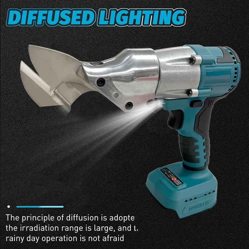 2000W Electric Iron Sheet Shears Brushless Cordless Scissor Multifunction Cutting Power Tool for Makita 18V Battery Pin