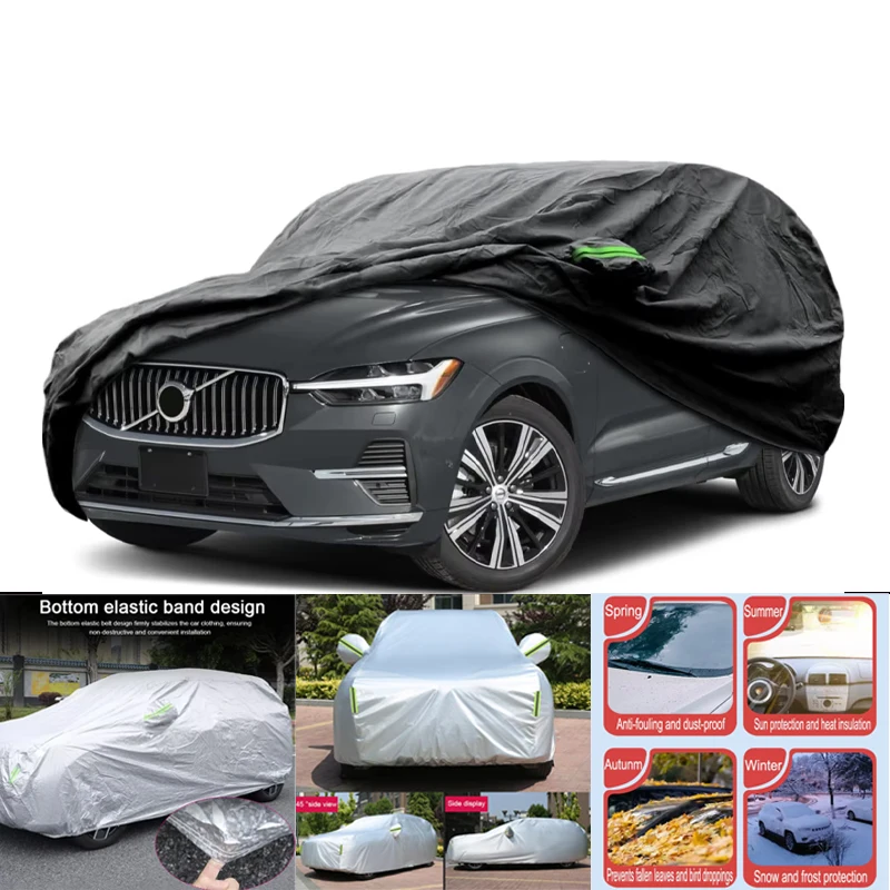 

Car Covers Custom Fit For 2018-2025 Volvo XC60 Waterproof All Weather for Automobiles Rain Snow Sun Protector Indoor Outdoor