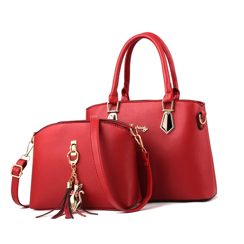 2024 Hot Women's Multi Style New PU Leather Fashion Luxury Shopping Large Capacity Stitching Handbag Shoulder Bag