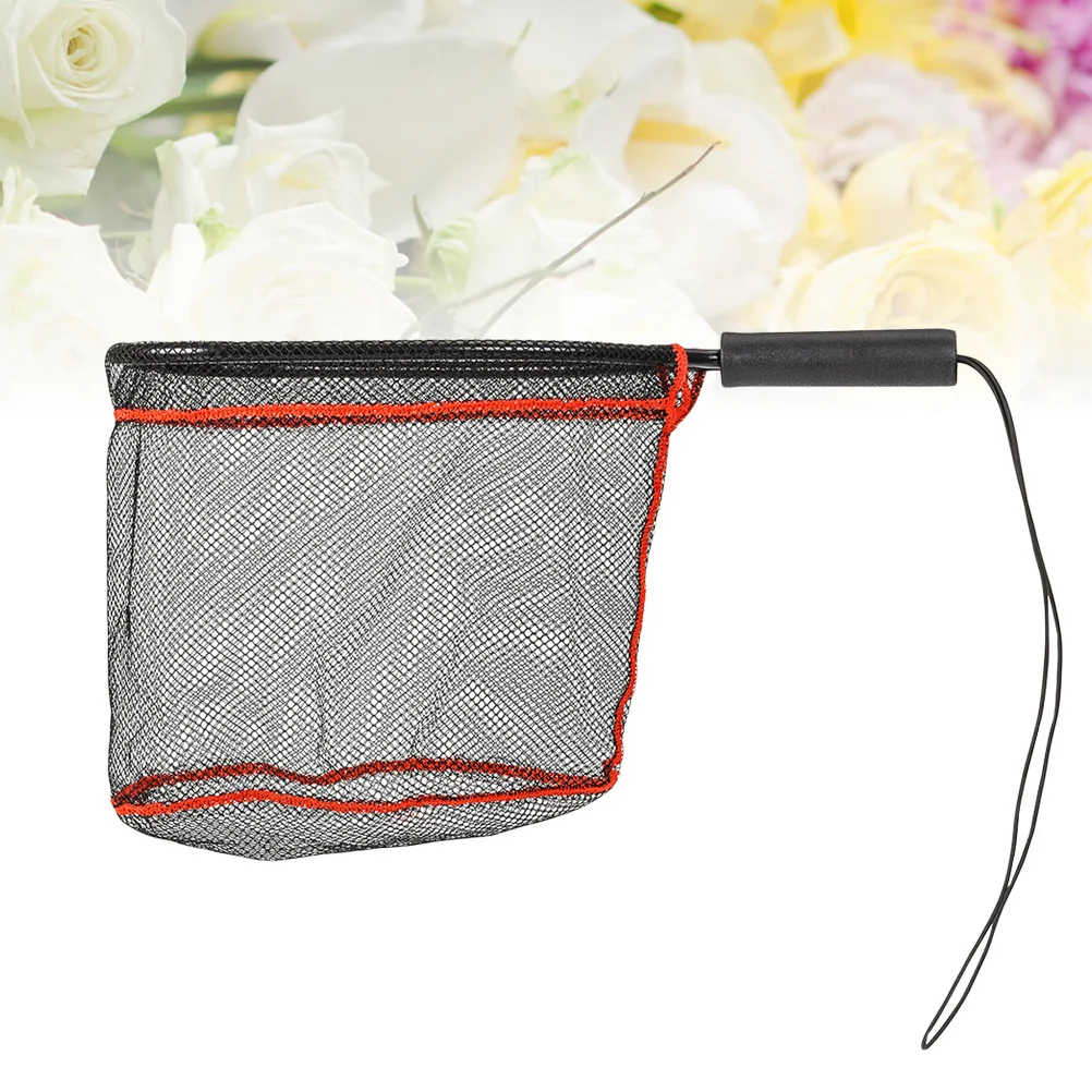 شبكة صيد مدمجة باللون الأسود لحوض السمك وخزان الأسماك والروبيان وصيد السمك وسهل الإصدار وخفيف الوزن وتصميم مقبض قوي #3