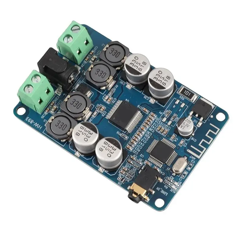 Carte amplificateur audio Bluetooth V2.1 2X25w A73E-TDA7492P, compatible avec divers haut-parleurs, avec interface AUX