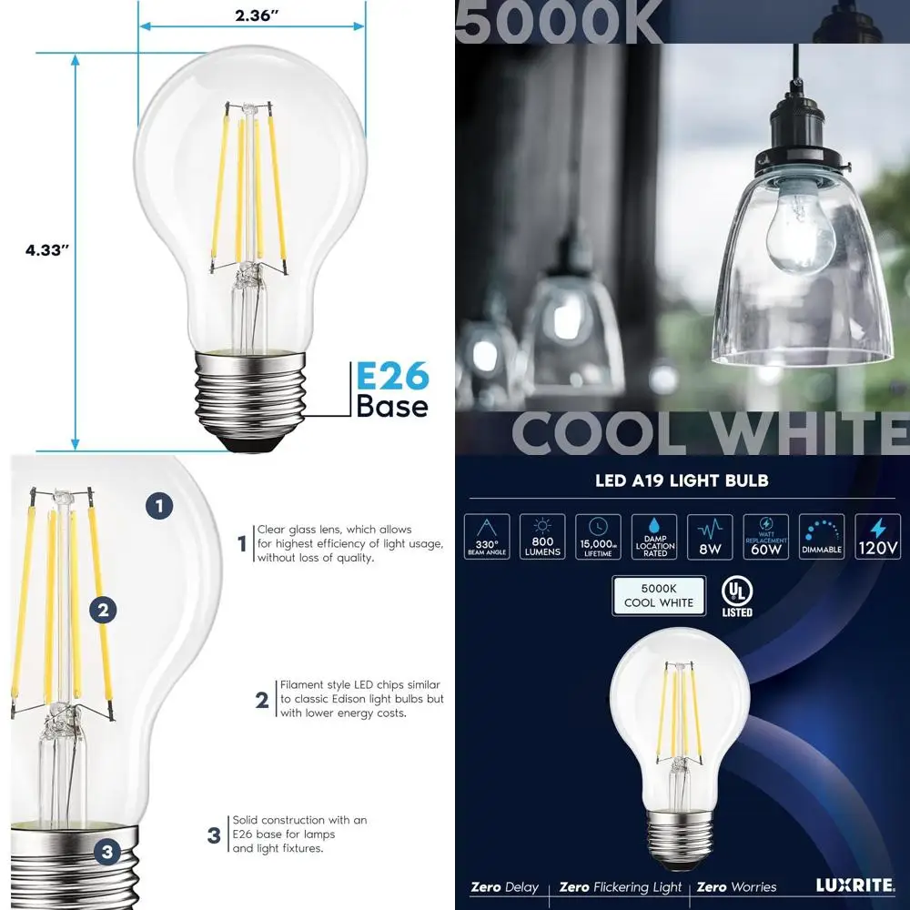 60W Equivalent 5000…