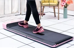 Gym Equipment Electric Foldable Magnetic Home Motorized Walking Pad P1 Pink Color Body Fitting Strength Training