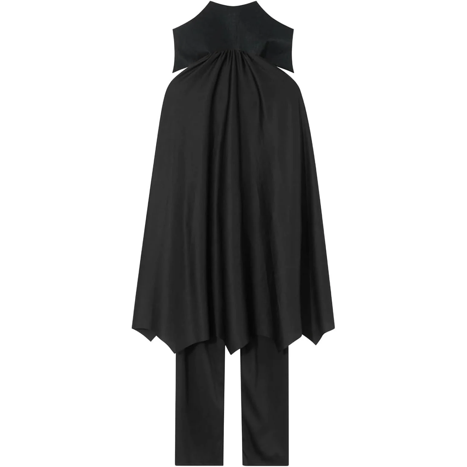 Königliches Vampir-Kostüm für Kinder, 3-teiliges Set, schwarzer Umhang + Oberteil + lange Hose, Halloween-Bösewicht-Cosplay für Jungen, europäisches Vintage-Zombie-Outfit – Detail 3