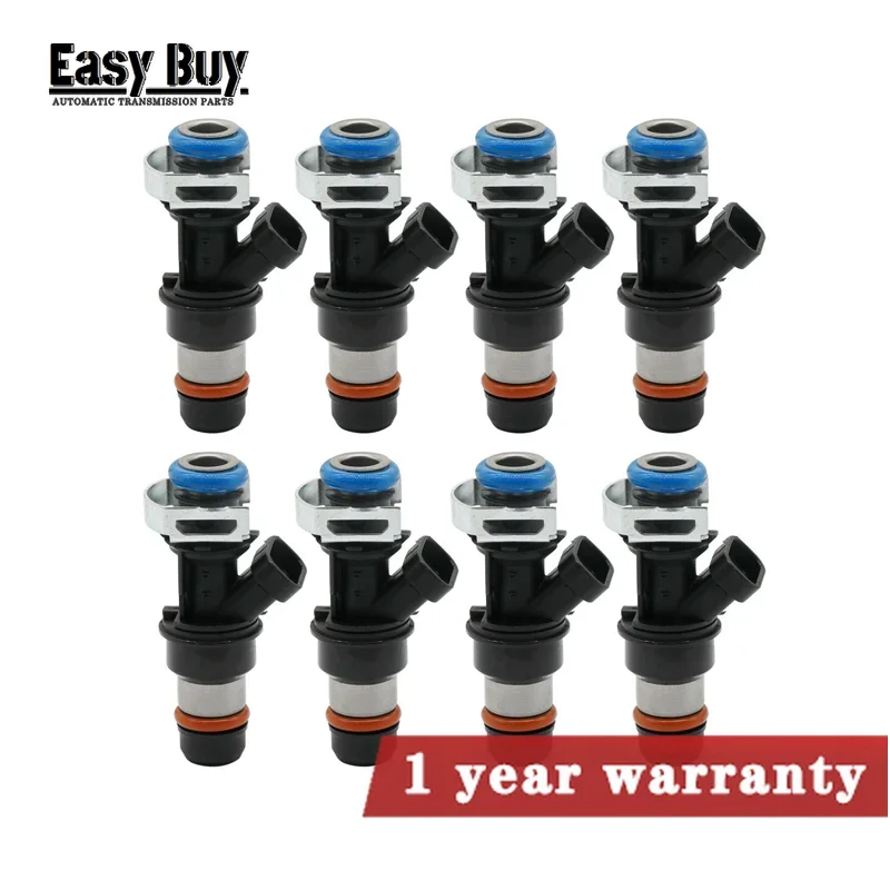 

8PCS 80lb 830cc Fuel Injectors 17113553 Fits For GM 4.8L 5.3L 6.0L Exc. Flex Fuel 832-11180