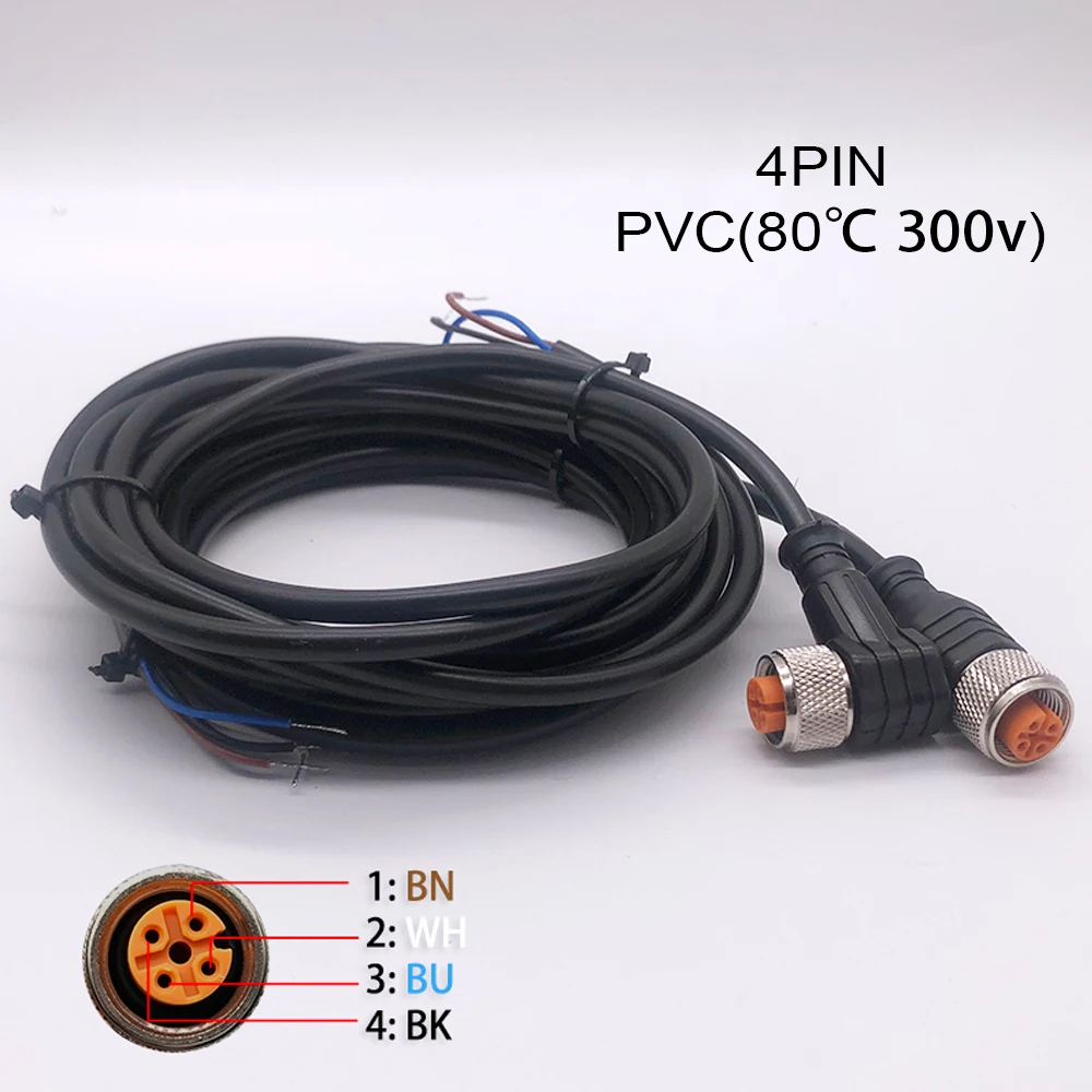 Cloweit IP65 M30 Inductance Proximity Sensors 4pin Connect Cable NPN PNP DC10-30V Cylindrical Metal Approach Detect Switch