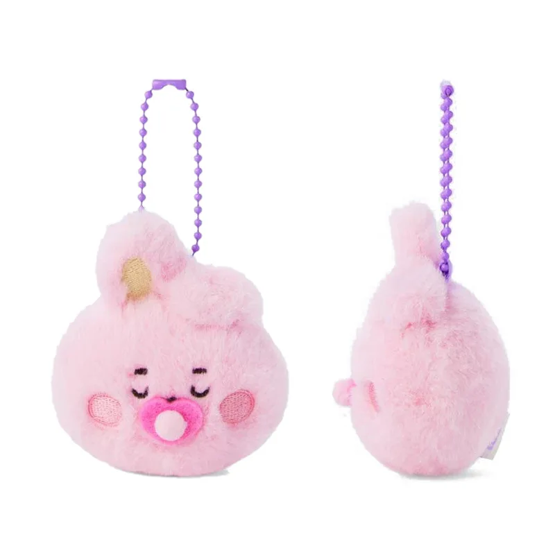 New Kawaii Bt21 Neonate Series Plush Keychain Mini Good Night Baby Bt21 Plush Toy Boy Girl Bag Key Chain Pendant Birthday Gift