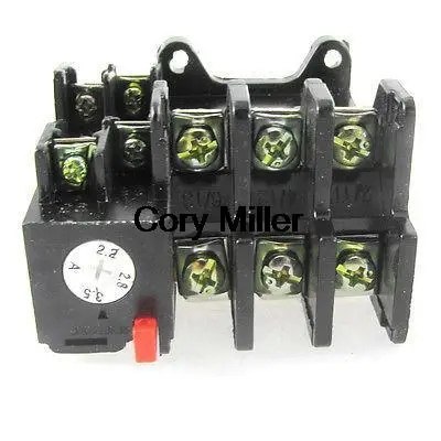 JR36-20 AC 5A/380V 2.2-3.5A 660V 20A 3 Pole Thermal Overloaded Relay
