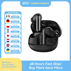 QCY Melobuds N50 ANC Bluetooth 5.4 Wireless Earphones Active Noise Cancellation 6 Mics Clear Call Earbuds Multipoint Connection