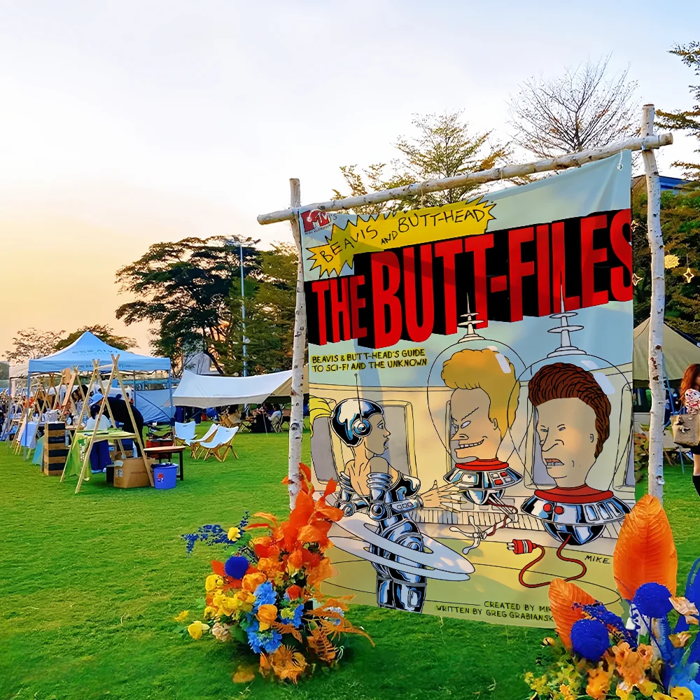 Cartoon Beavis And Butt-head  flag For Picnic Party Art Home Decoration Outdoor Camping Banner Gifts