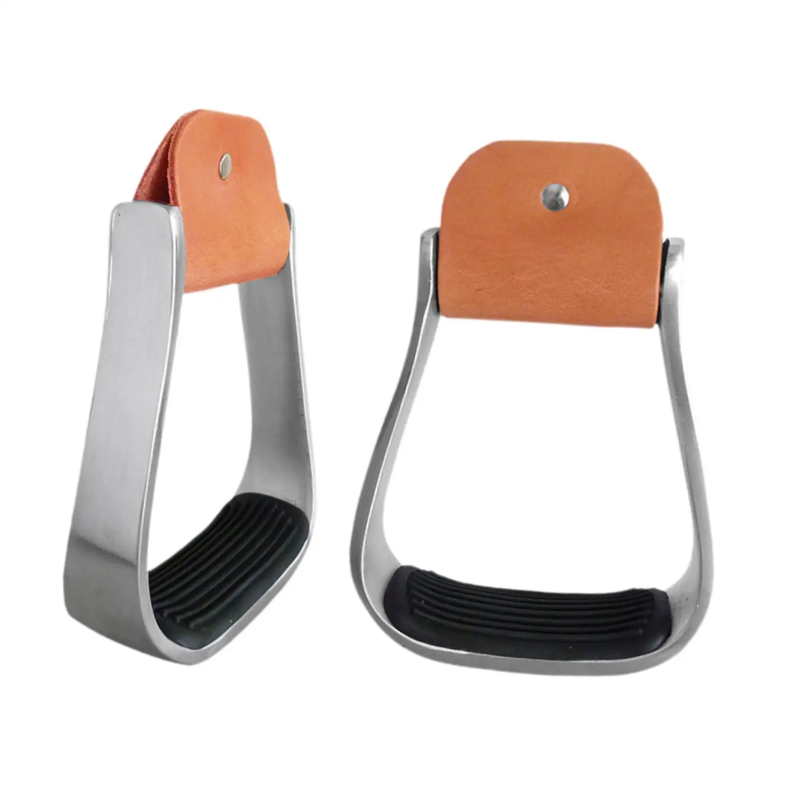 2x โกลนขี่ม้า, โกลนแบบตะวันตก, อานภาษาอังกฤษกันลื่น Step Horse Saddle Stirrups โกลนม้าสําหรับอาน