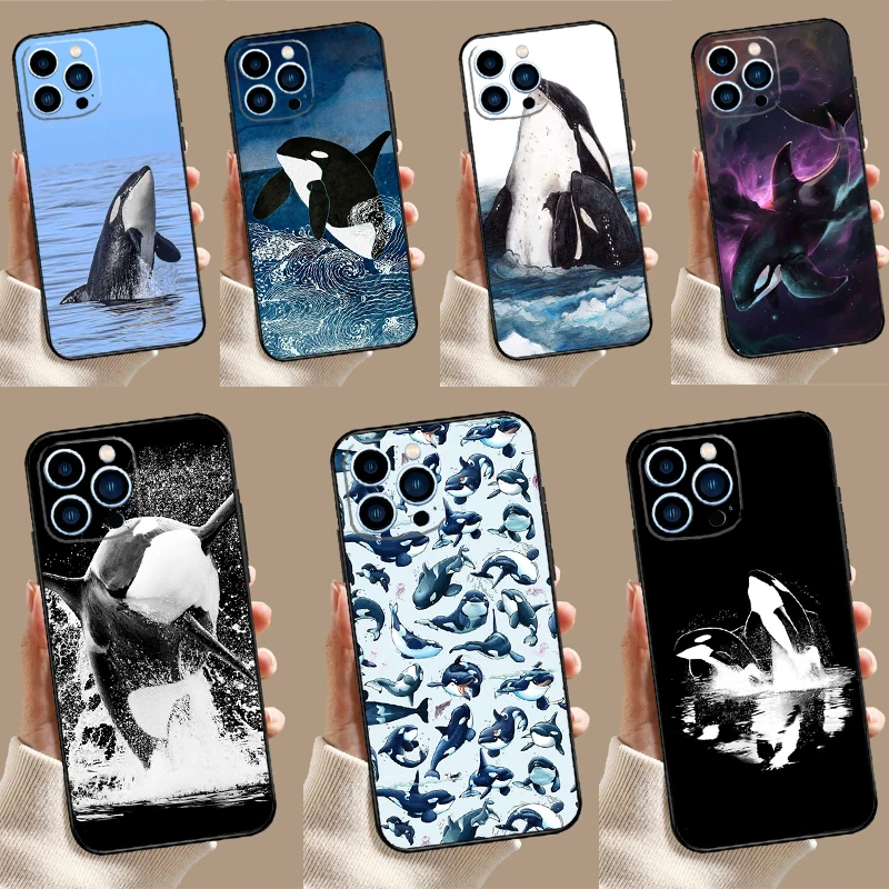 Killer Whale Orca Case For Samsung Galaxy S26 S25 S24 Ultra S20 FE S21 S22 S23 Plus S10 S25 FE Cover Couqe