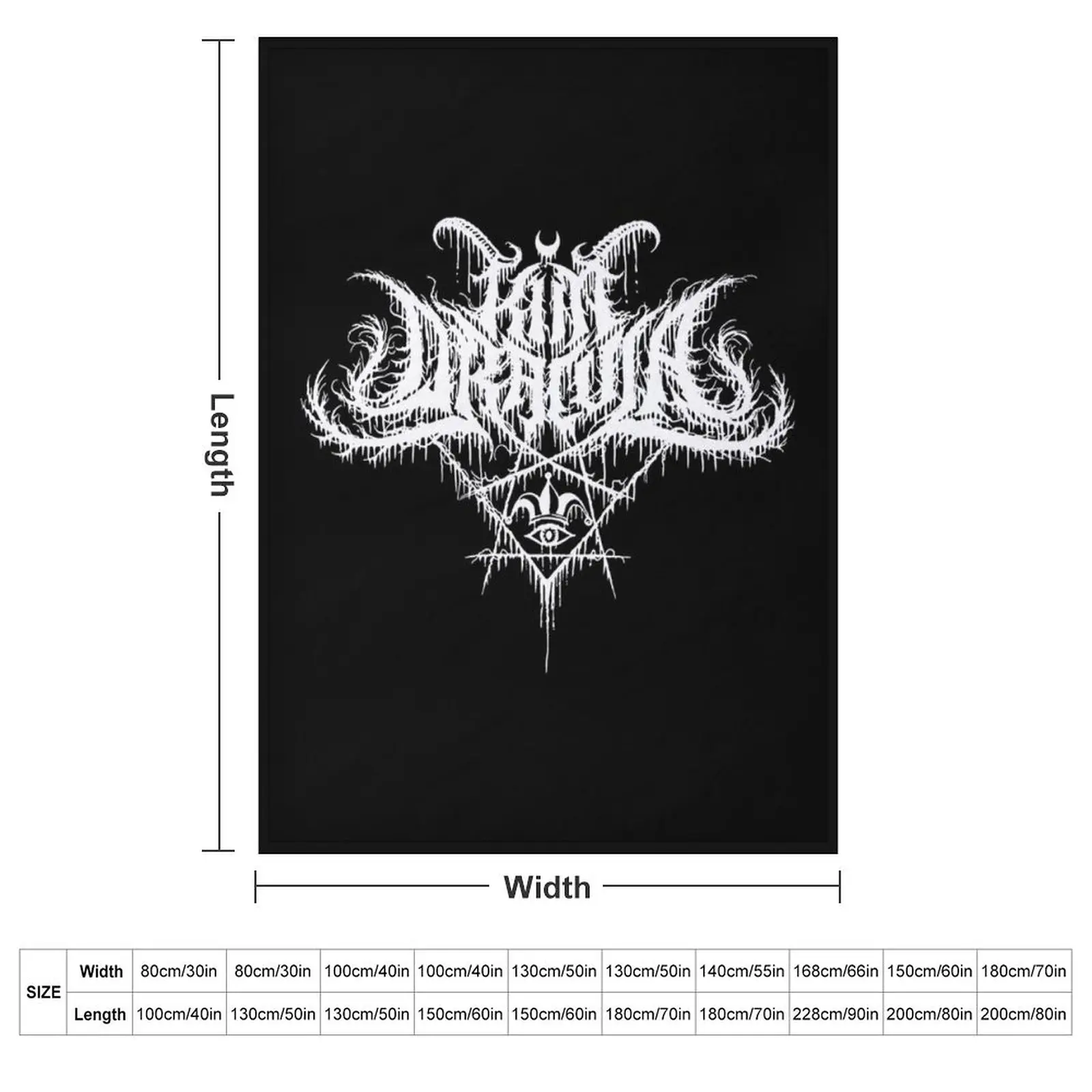 Kim Music Metal Dracula Throw Blanket Moving wednesday Polar anime Furrys warm winter Blankets