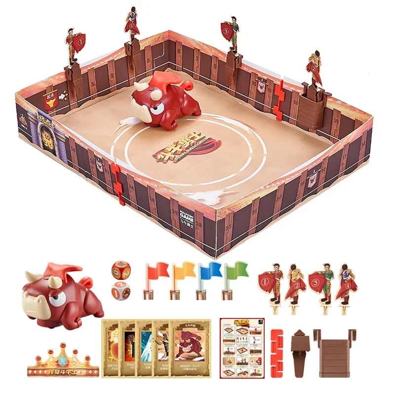 Kids Bullfighting Warrior Board Games Toy Puzzle Levels Card Board Game Family Funny Entertainment Casual Logical Party Game Toy