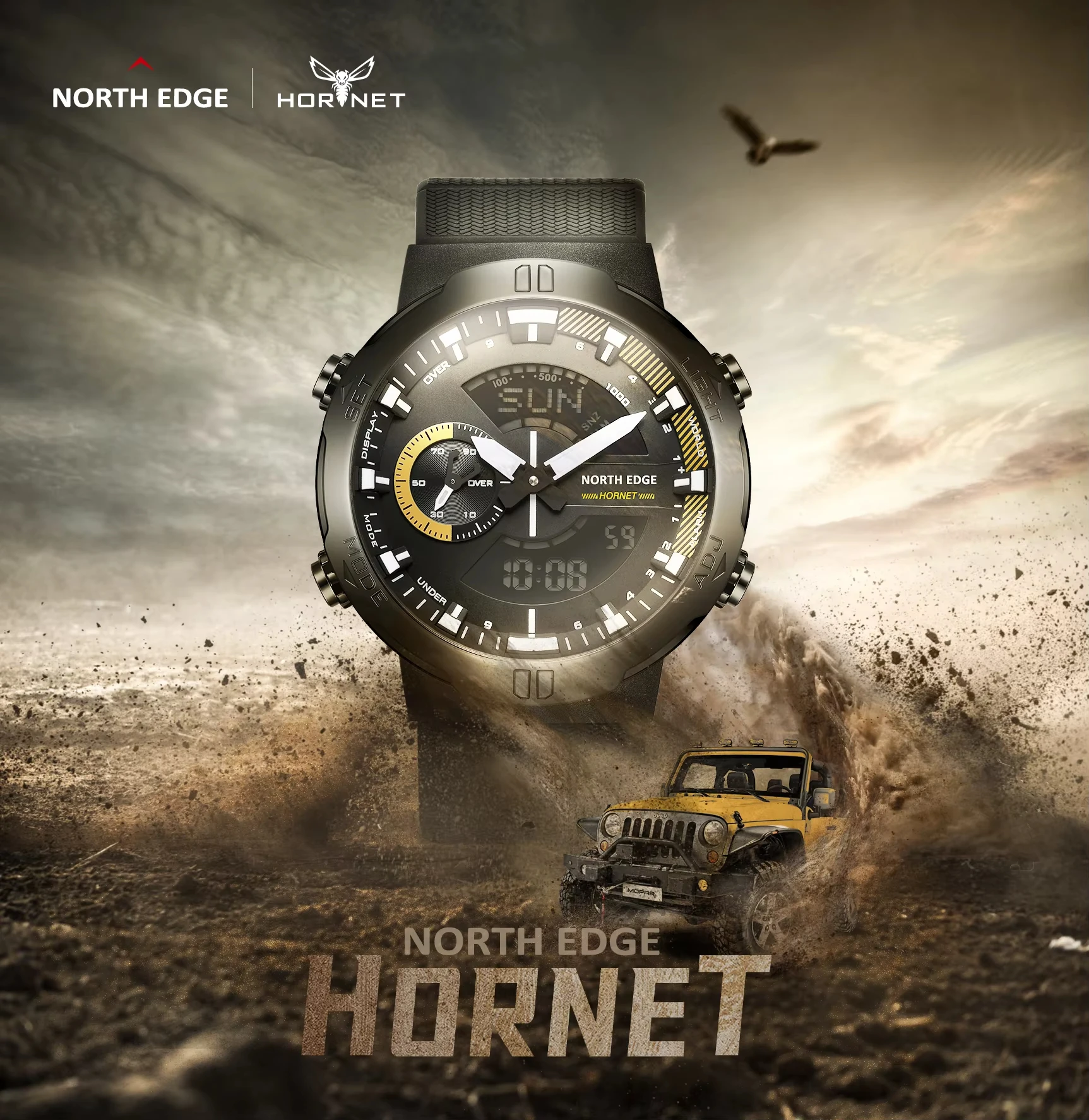 NORTH EDGE メンズ スマートウォッチ 世界時間表示 - Smartwatch Army Watches For Men のレビューと価格