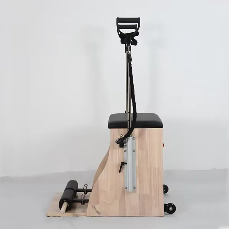 High Quality Durable Oak Pilates Chair-Portable for Pilates Studio & Home Use Yoga & Bodybuilding Exercise Adjustable Design