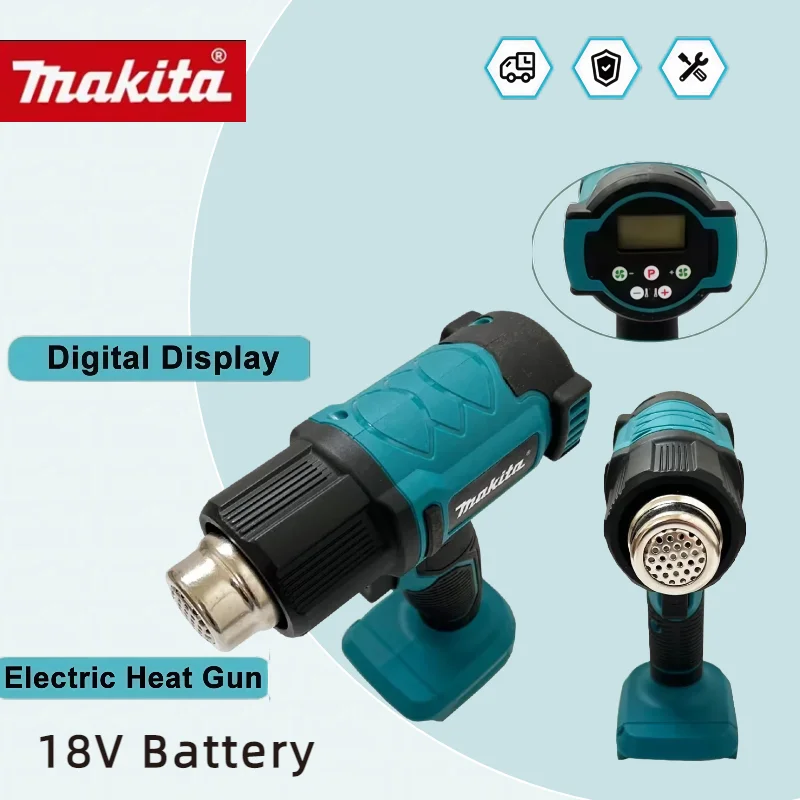 

Makita 18V Control Heat Gun 550°C Cordless Handheld Hot Air Gun With LED Display Soldering Thermal Blower Tool