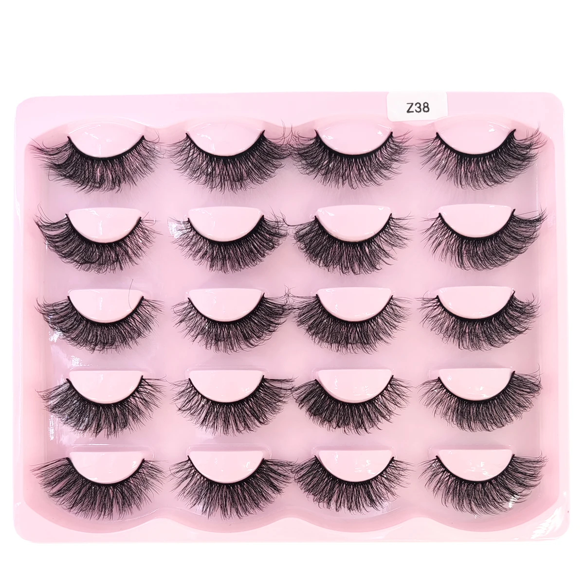 Nuovi 10 paia di ciglia finte naturalmente soffici ciglia smart cat eye soffici ciglia finte 3D