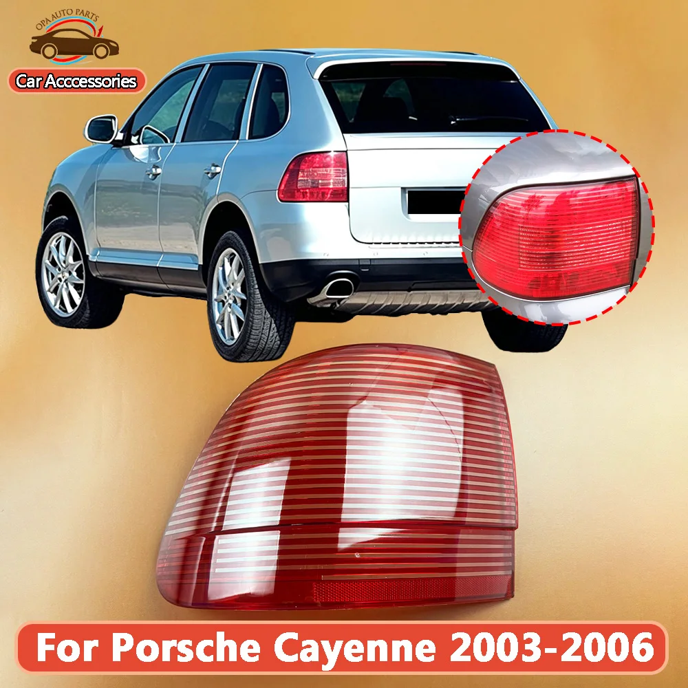 For Porsche Cayenne 2003-2006 Rear Taillight Cover Transparent Shade Lamp Taillamp Shell Plexiglass Replace Original Lampshade