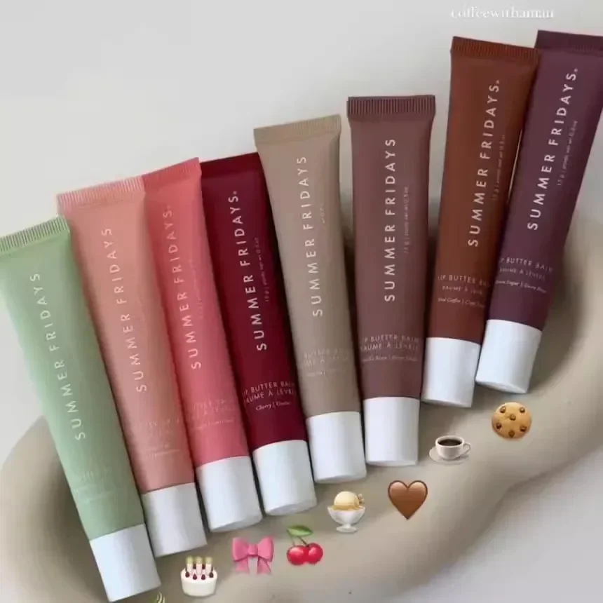 ร้อน 10 สีฤดูร้อนวันศุกร์โกโก้ร้อนกาแฟเย็นมินิลิปกลอสชุด Moisturizing Smooth Soft Tube แต่งหน้า Lip Care ชุด