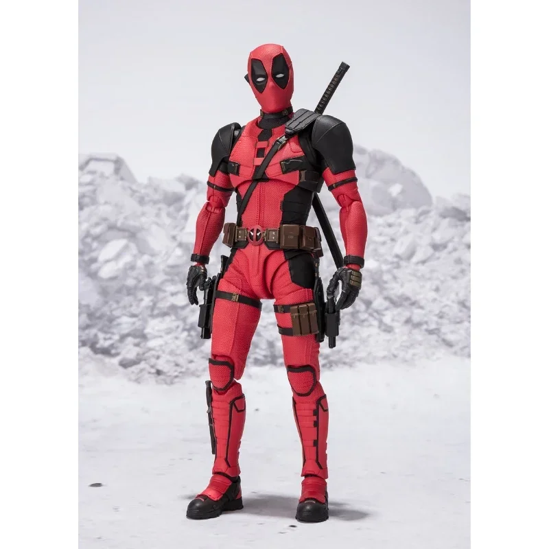 In Stock Original Bandai S.H.Figuarts SHF Deadpool & Wolverine Movie Deadpool Animation Action Figure Toy Gift Model Collection