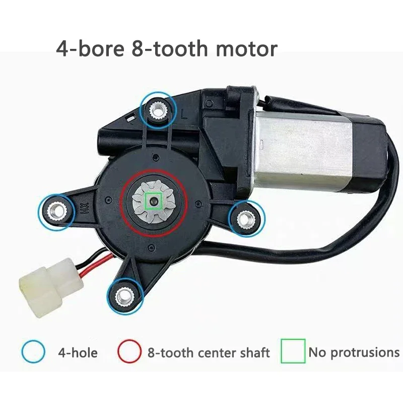 12V/24V Universal Power Window Motor 4 Holes 8 Teeth Electric Window Lift Motor For Car Truck