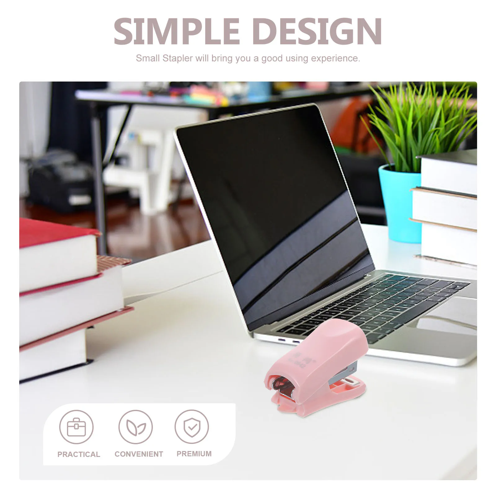 

Mini Stapler Metal Office Gadgets Large Capacity Desktop Staplers Bulk for Classroom Supplies Home School Essentials