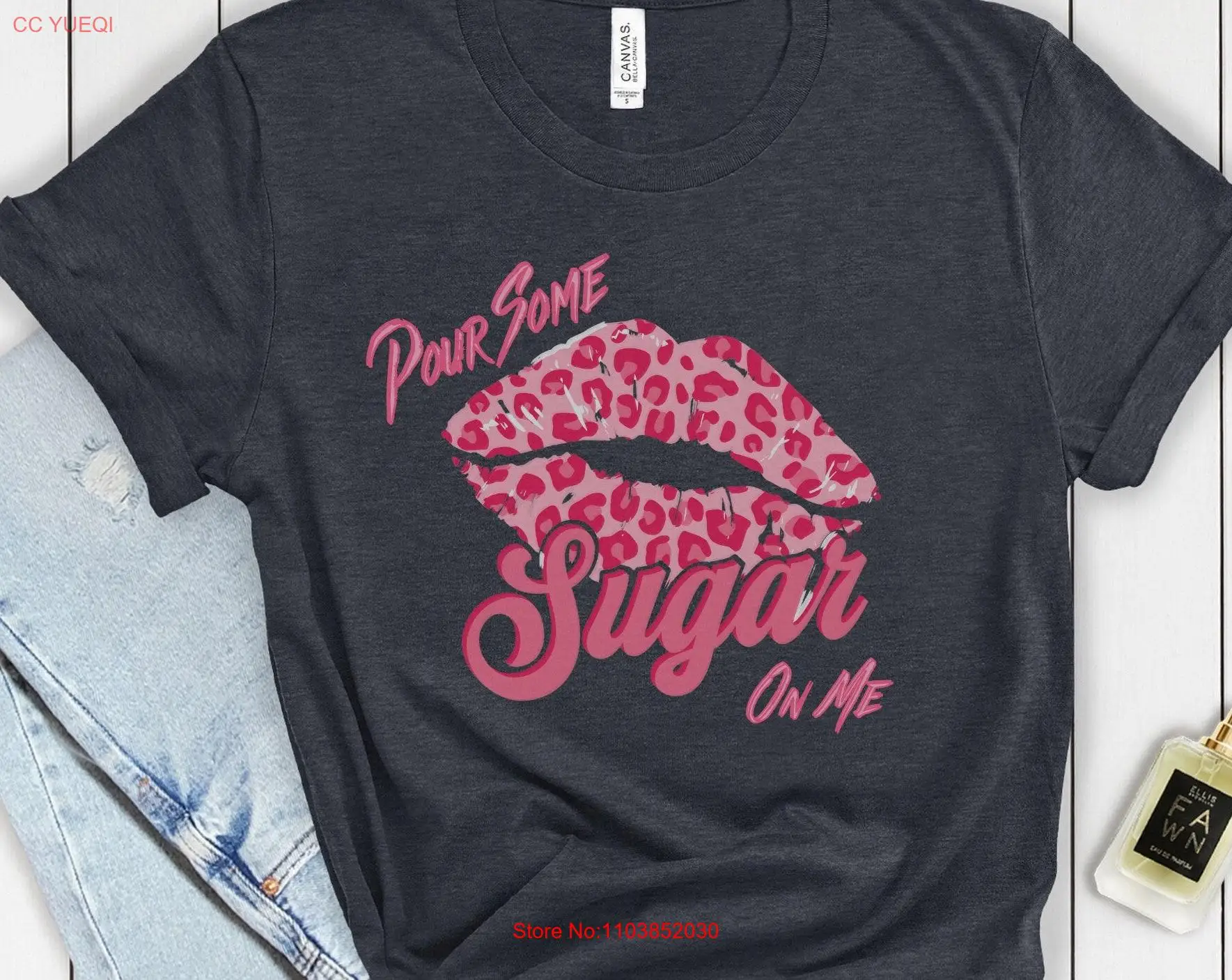 Футболка Pour Some Sugar On Me на День святого Валентина, рок-н-ролл 80-х годов, с длинными или короткими рукавами