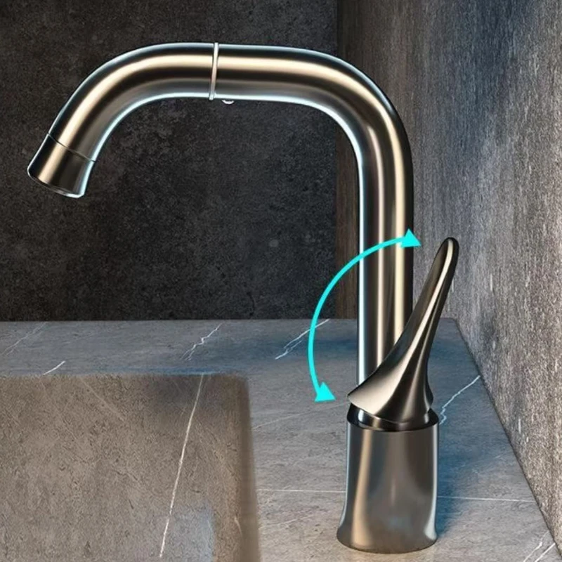 multifunctional-brass-basin-faucet-wire-drawing-plated-360°-rotate-ceramic-cartridge-bathroom-mixer-tap