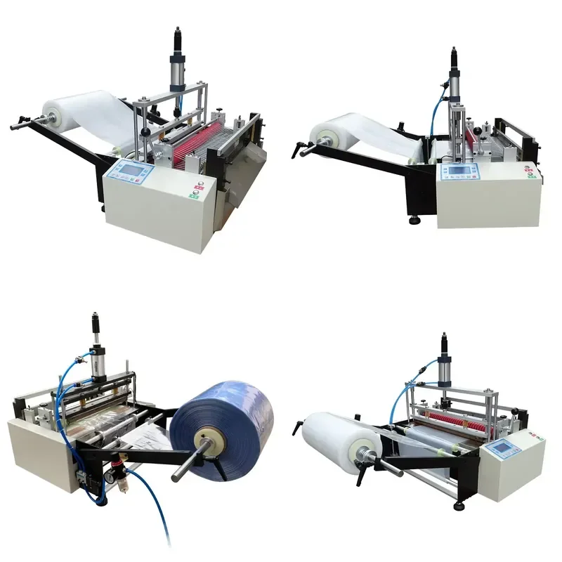 Automatic plastic film sheet roll cutting pvc bag mini polyethylene plastic heat sealing cutting bag making machine