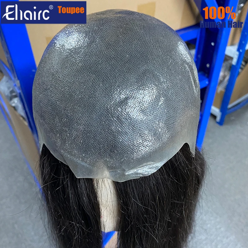 Permier Full PU Knotted Base Human Hair Wig for Women and Men Durable 100% Human Hair Jewish Women Wig Easy Maintain And Clean