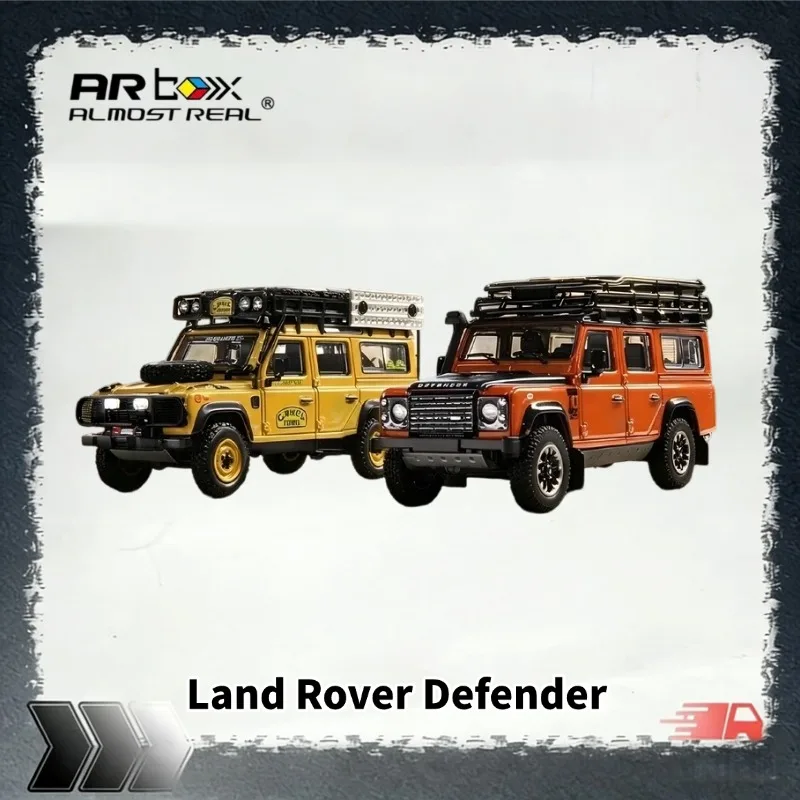 [In Stock] ARbox 1: 64 Land Rover Defender Camel Cup Sabah Support Vehicle Realistic Alloy Car Model, Festival Gift, Collectible